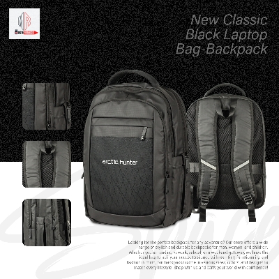 Picture of New Classic Black Laptop Bag-Backpack