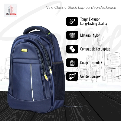 Picture of New Classic Black Laptop Bag-Backpack