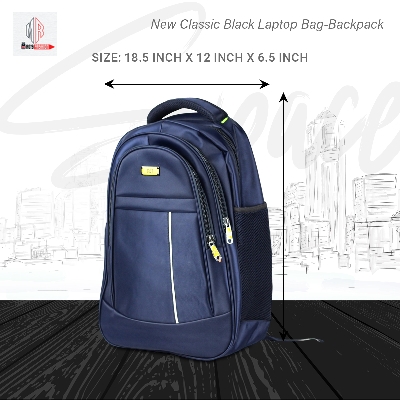 Picture of New Classic Black Laptop Bag-Backpack