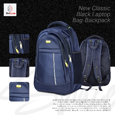 Picture of New Classic Black Laptop Bag-Backpack