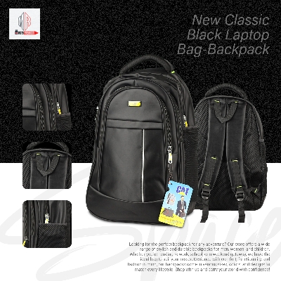 Picture of New Classic Black Laptop Bag-Backpack