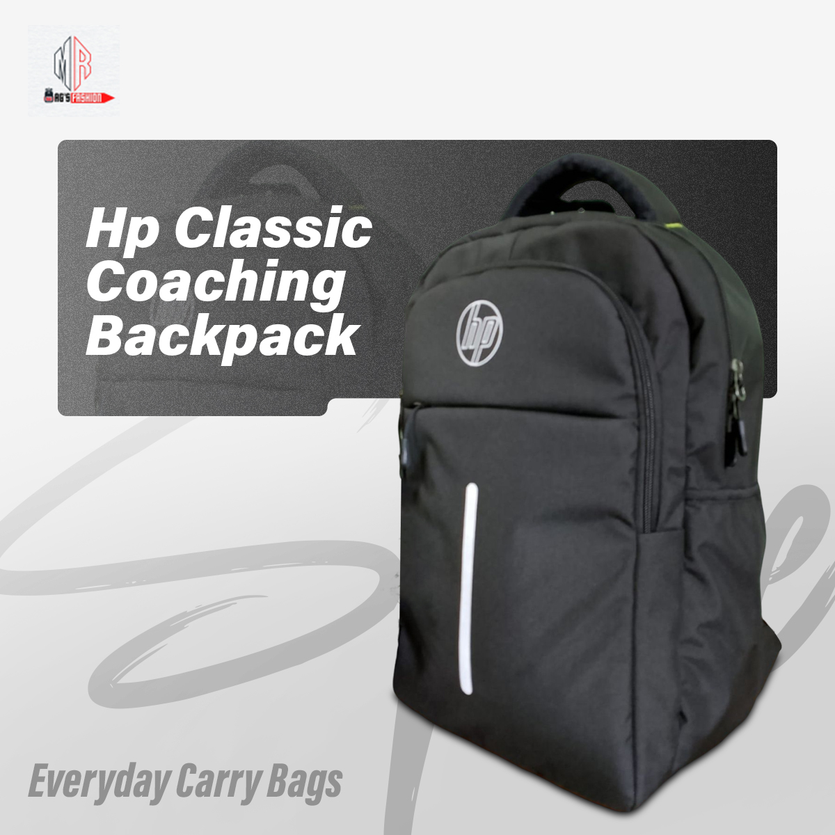 Picture of Hp Black Classic Coaching Backpack