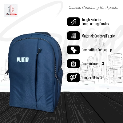 Picture of Classic Travel Backpack for Men and Women - Travel Bag - Waterproof Fabric - Laptop Bag - Rainproof - Blue