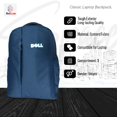 Picture of Classic Travel Backpack for Men and Women - Travel Bag - Waterproof Fabric - Laptop Bag - Rainproof - Blue