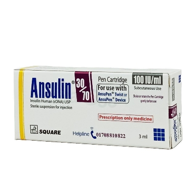 Picture of Ansulin 30/70 Pen Cartridge