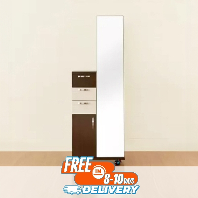 Picture of (Test Product)  Furnisha  Furnisha Home Centre Akron-Crystal Engineered Wood Particle Board Dressing Table  (Finish Color - , Rich Brown, Pre-assembled)