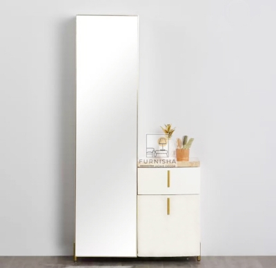 Picture of (Test Product) Furnisha   Furnisha Home Centre Full Mirror Dressing Table with inner Shelf & Side Drawer