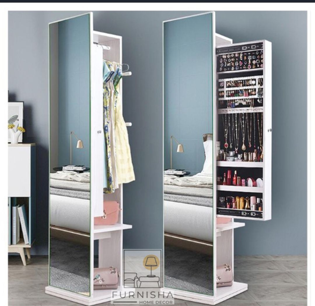 Picture of (Test Product)  Furnisha  Furnisha Full View Meghnum Dressing Table (Frosty White Finish)