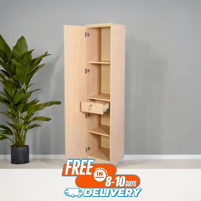 Picture of (Test Product) Furnisha  Furnisha One Door Biege Lamented Board Almirah With Locker  Drawer
