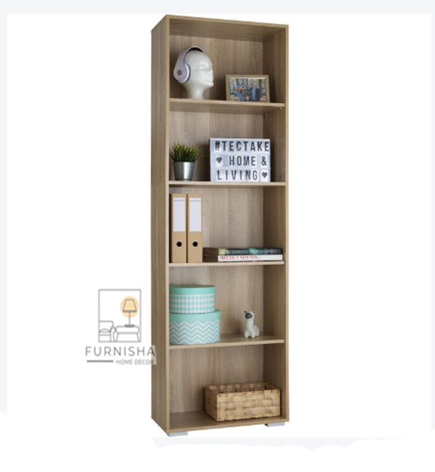 Picture of (Test Product) Furnisha  Bookshelf Lexi  Bookcase with 5 shelves - shelf, corner shelf, shelving unit - Book Shelf
