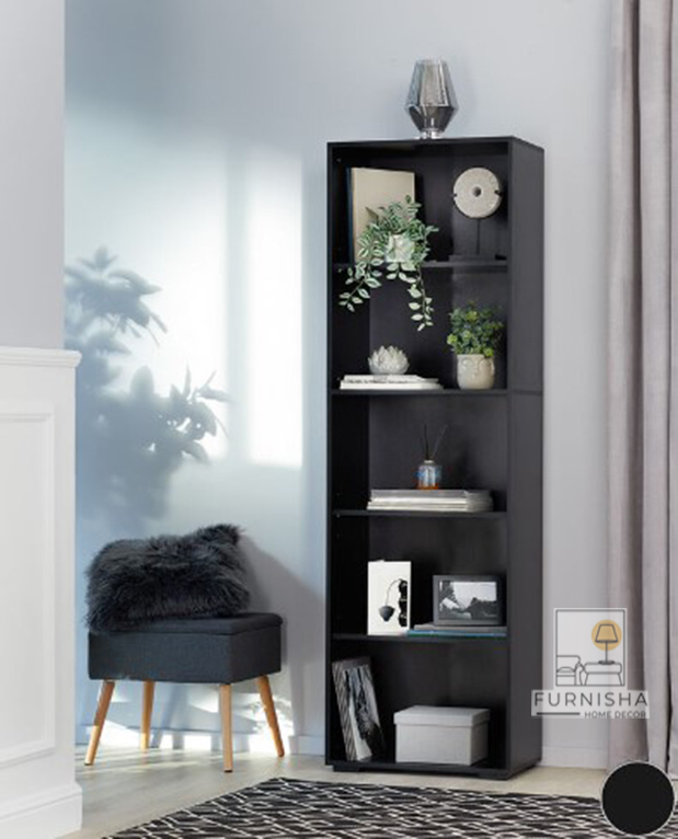 Picture of (Test Product) Furnisha  Bookshelf Lexi  Bookcase with 5 shelves - shelf, corner shelf, shelving unit - Book Shelf