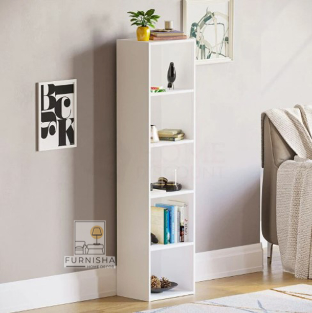 Picture of (Test Product) Furnisha  Furnisha 5/4/3/2 Tier Cube Bookcase Shelving Storage Unit, White - Book Shelf