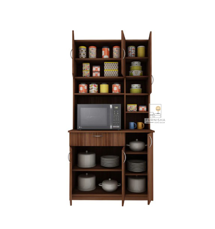 Picture of (Test Product) Furnisha  Furnisha Kitchen Cabinet | Oven Rack | Multi-Purpose Kitchen Storage Unit | Crockery Cabinet Storage Display Rack  (Finish Color - Shanteak)