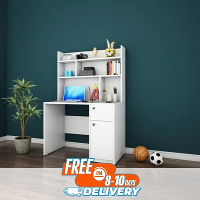 Picture of (Test Product) Furnisha  Furnisha Study Table Reading Table  Laptop desk Computer Table With Locker Drawer and book Shelf