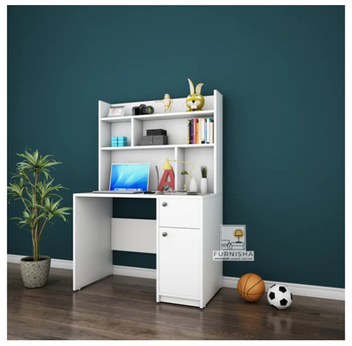 Picture of (Test Product) Furnisha  Furnisha Study Table Reading Table  Laptop desk Computer Table With Locker Drawer and book Shelf