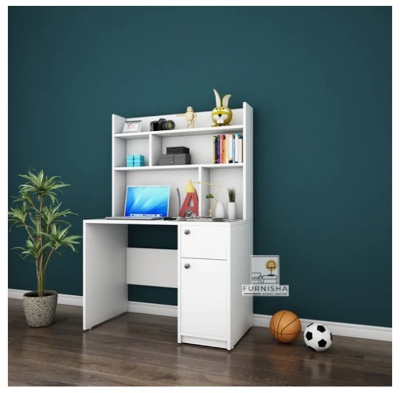 Picture of (Test Product) Furnisha  Furnisha Study Table Reading Table  Laptop desk Computer Table With Locker Drawer and book Shelf