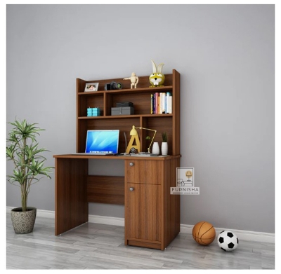 Picture of (Test Product) Furnisha  Furnisha Study Table Reading Table  Laptop desk Computer Table With Locker Drawer and book Shelf