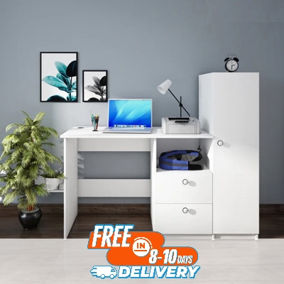 Picture of (Test Product) Furnisha  Office Table With Storage Lock - Versatile Study And Workstation Solution - Organize Workspace Efficiently With Office Table Featuring Storage Locks