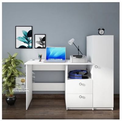 Picture of (Test Product) Furnisha  Office Table With Storage Lock - Versatile Study And Workstation Solution - Organize Workspace Efficiently With Office Table Featuring Storage Locks