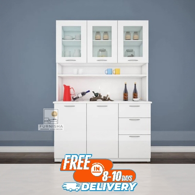 Picture of (Test Product) Furnisha  Furnisha Kitchen Rack/Multi-Purpose Storage Cabinet - Versatile Storage Solution For Organizing Crockery, Kitchen Essentials, And Display Items