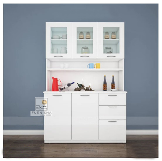 Picture of (Test Product) Furnisha  Furnisha Kitchen Rack/Multi-Purpose Storage Cabinet - Versatile Storage Solution For Organizing Crockery, Kitchen Essentials, And Display Items