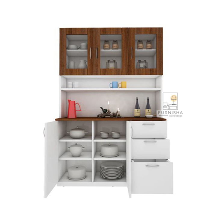 Picture of (Test Product) Furnisha  Furnisha Kitchen Rack/Multi-Purpose Storage Cabinet - Versatile Storage Solution For Organizing Crockery, Kitchen Essentials, And Display Items