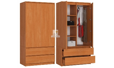 Picture of (Test Product) Furnisha  Furnisha Modern & Contemporary style 2 Door with 2 Drawer Almira / Wardrobe