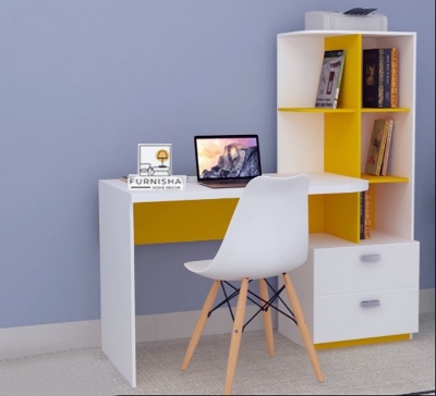 Picture of (Test Product) Furnisha  Modern Reading Table With Storage Holder Portable And Foldable Laptop - Computer Table - Stay Organized With Convenient Storage Solution