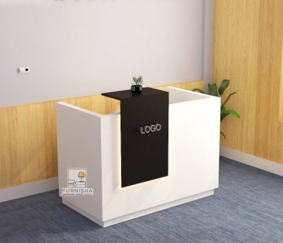 Picture of (Test Product)  Furnisha  Furnisha Melamine Board Smart Reception Desk for your Office computer Table