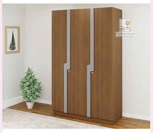 Picture of (Test Product)  Furnisha  Furnisha Trento 3 Door Almira Inner Drawer Storage with Lock cloth Storage Shelf