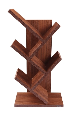 Picture of (Test Product) Furnisha Klaxon Matt Finish Quirk Book Shelf Bookcase Space  Book Organizer  Books Holder For Home Decor & Office - Book Shelf