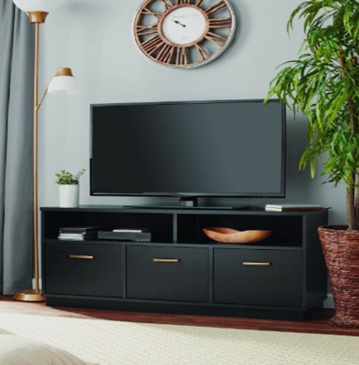 Picture of (Test Product) Furnisha  TV Cabinet-Tv trolley- Set Top Box Shelv- Wi-Fi Router Storage Socket Blocking  TV Rack 