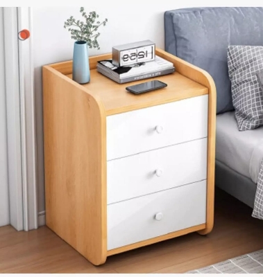Picture of (Test Product) Furnisha 3 Drawer Storage Bedside Table With 1 Locker Drawers - Drawer Cash Table, Side Table