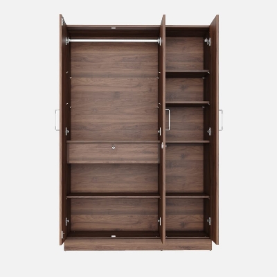 Picture of (Test Product) Furnisha 3 Door Almirah with Inner Locker Drawer & Cloth Storage Shelve And Hanging Unit # Door Almira