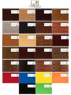 Picture of (Test Product)  Furnisha  3 Door Almira with Locker Drawer and Cloth storage shelf Furnisha Melamine Board Almari (Finish Color - Walnut)