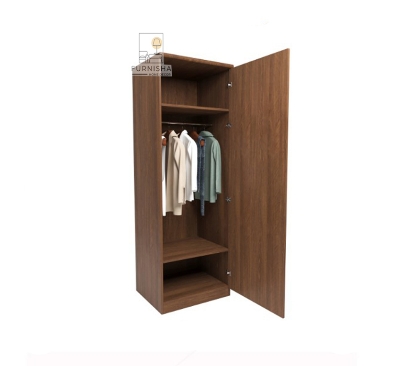 Picture of (Test Product) Furnisha  Furnisha Single Door Almirah with Full View Dressing Mirror & cloth storage hanger shelf