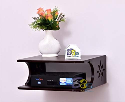 Picture of (Test Product)  Furnisha  Exclusively Designed Wall Shelf for Set Top Box/WiFi Router/tv Entertainment Unit, Wall Mount for Home Wall Shelf (Number of Shelves - 2)