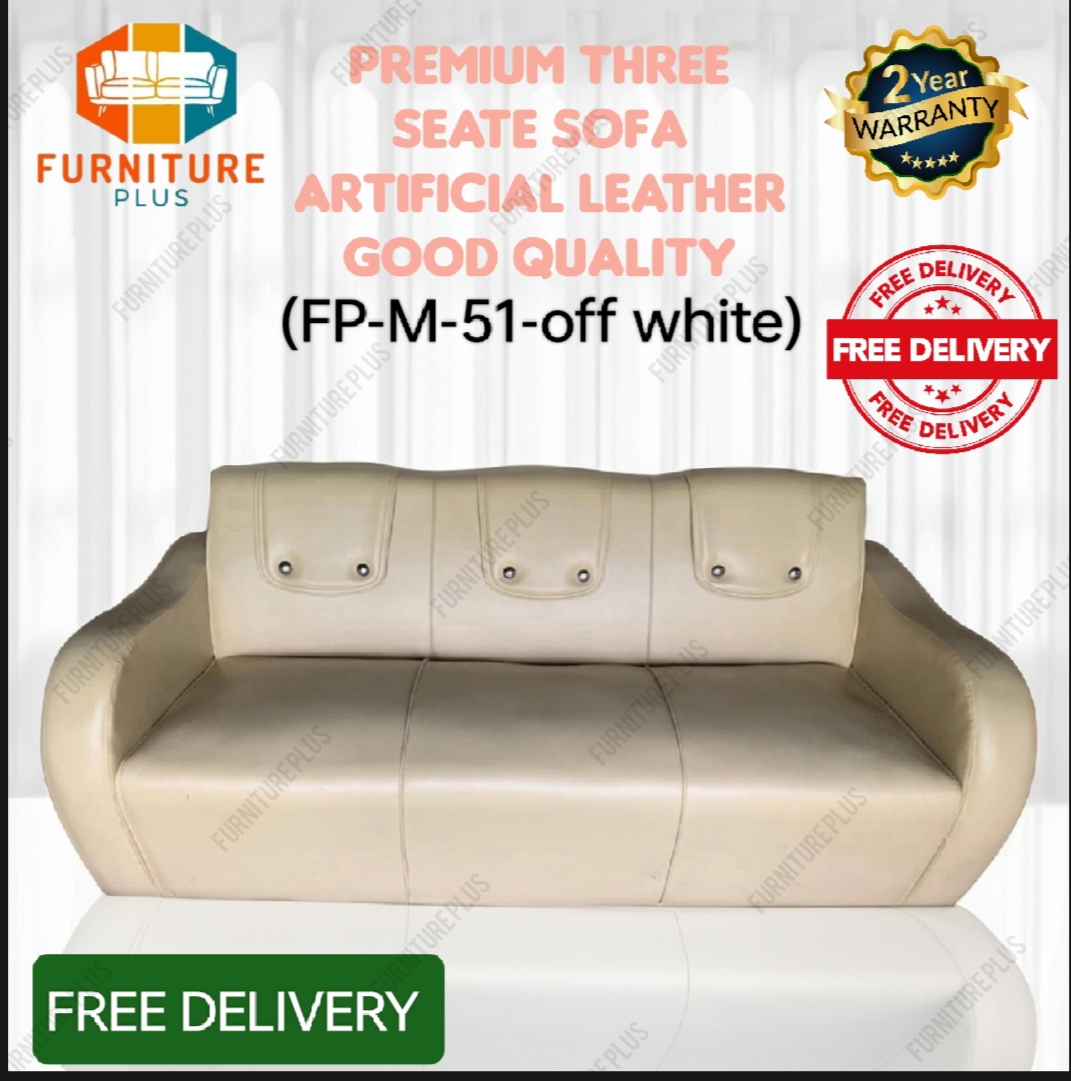 Picture of Furniture Plus (FP-M-51) Premium Deep Cushioning 3 Seater Sofa for ultimate comfort home/office/ living room / sofa set