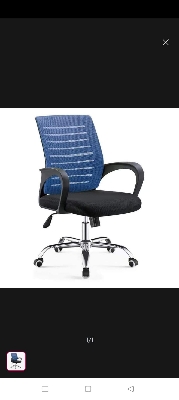 Picture of Furniture Plus (FP-M-135-Ss) smart executive office chair 9k Mesh blue- black colour