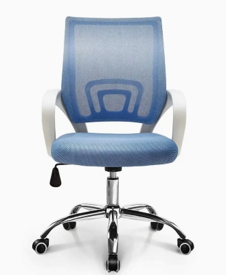 Picture of Furniture Plus (FP-M-122-Ss)White Blue Smart Executive Chair good quality