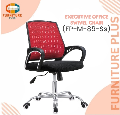 Picture of Furniture Plus (FP-M-89-Ss)Executive Office Chair Dim Mesh(Red-Black) China Chair good quality