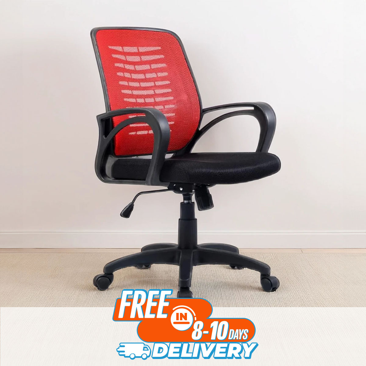 Picture of Furniture Plus (FP-M-88-Red/Black) Executive mesh chair 11k good quality office chair/ Red-Black China chair