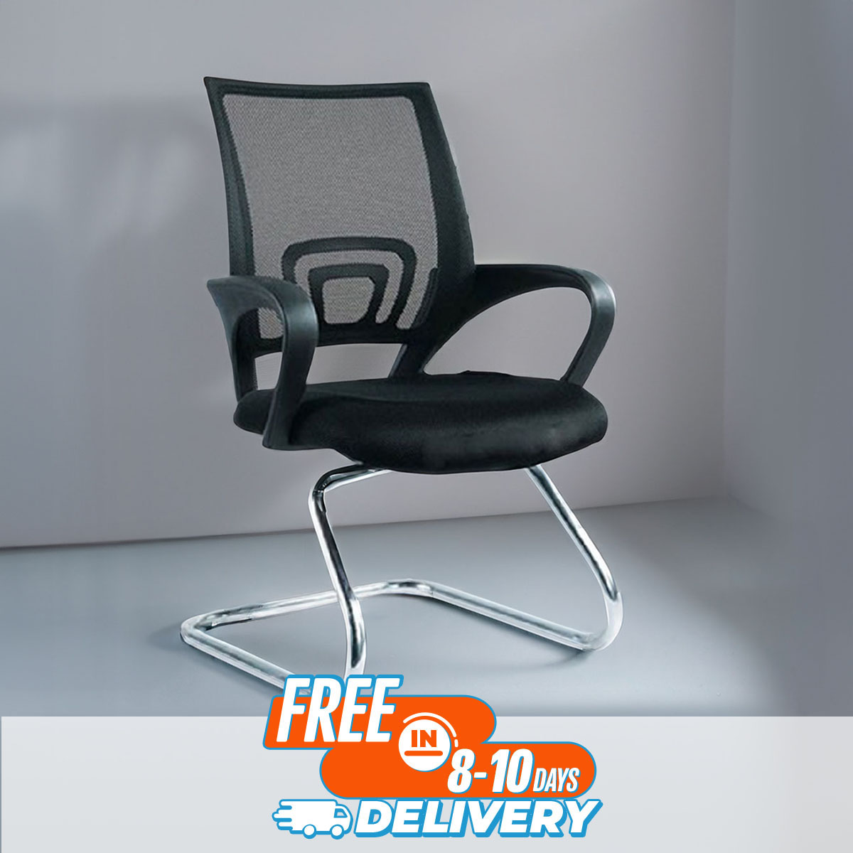 Picture of Furniture Plus (FP-M-123-Ss)Executive visitor Chair good quality