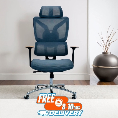 Picture of Furniture Plus (FP-M-25-BLUE) Premium quality COMPLETE MULTIFUNCTION CHINA CHAIR / boss chair / office chair