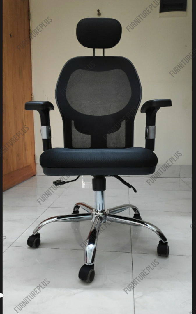 Picture of Furniture Plus (FP-M-34) SS. High-Back Headrest Adjustable Arm Executive Manager Chair  better quality