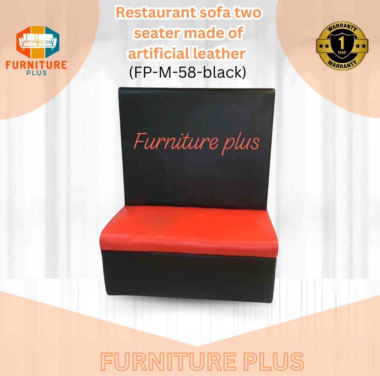 Picture of Furniture Plus (FP-M-58 ) restaurant sofa is of good quality