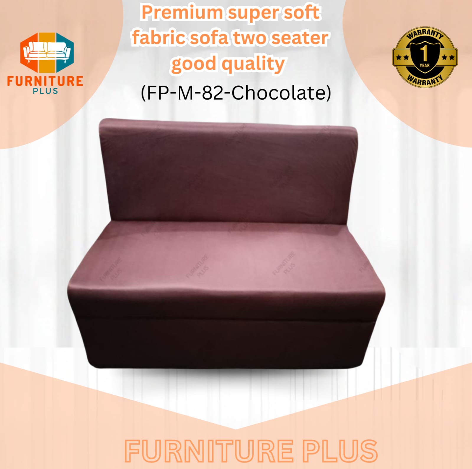 Picture of Furniture Plus (FP-M-82)-soft fabric 2seter sofa good quality living room /home office