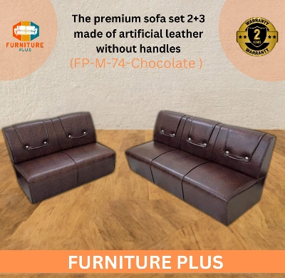 Picture of Furniture Plus (FP-M-74)premium sofa set 2+3made of artificial leatherwithout handles(FP-M-74-Black)