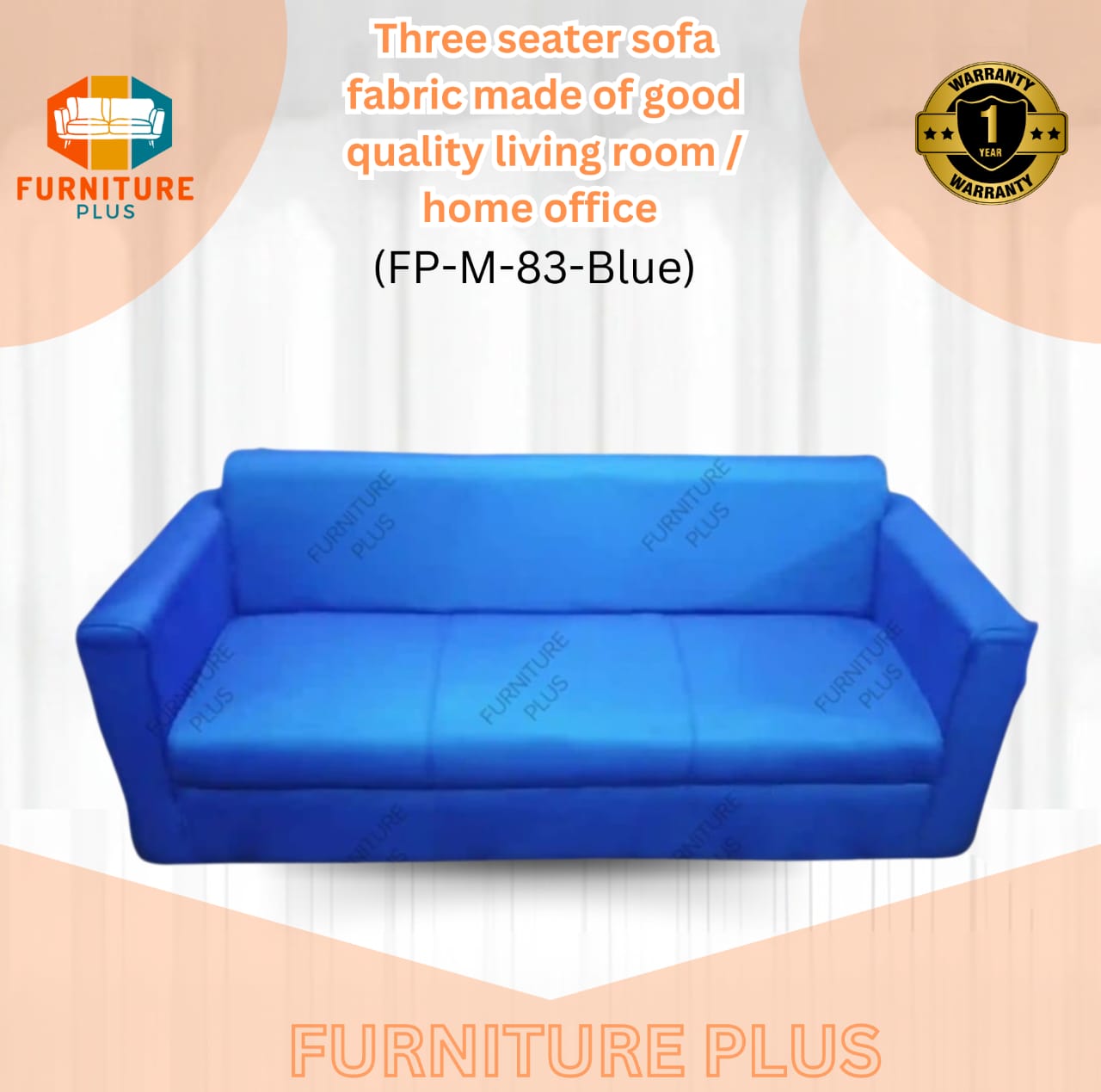 Picture of Furniture Plus (FP-M-83)Premium 3-siter  sofa good quality China mesh fabric  good quality  home/office/living room furniture
