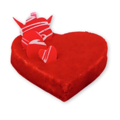 Picture of Red velvet heart shape 300 gm